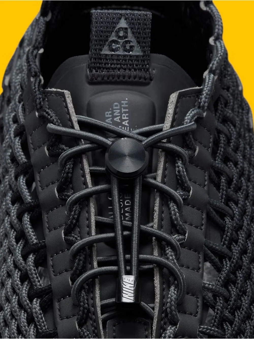 Nike ACG Black and White Woven Trail Sneaker